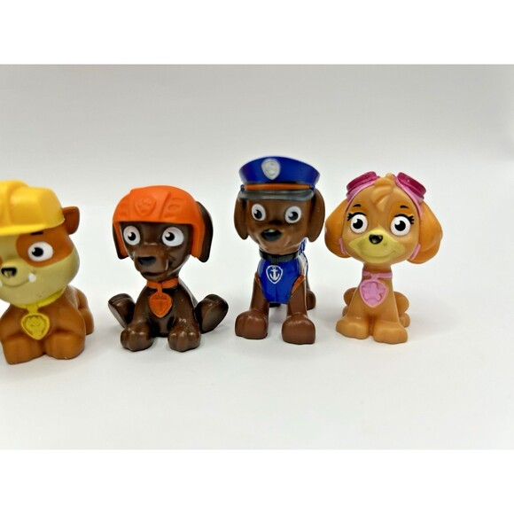 Paw Patrol Mini Figures Lot of 7 Mini Cake Toppers Tracker Rocky Zuma Skye Chase - Picture 5 of 6